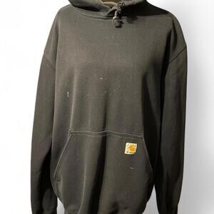 Carhartt Men's Black and Navy Hoody